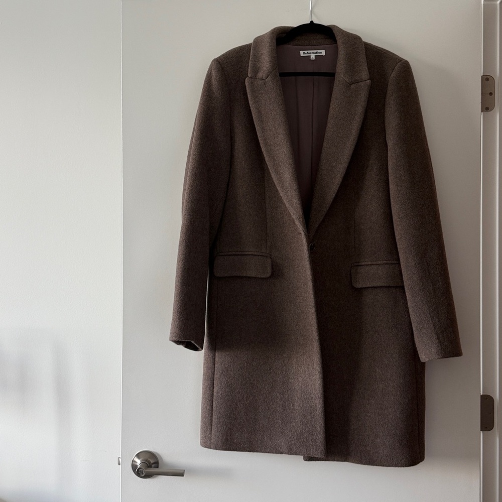 Reformation Light Brown Coat